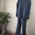 【RIM.ARK】Hood over knit tunic・Relax knit パンツ【REMME】ダブルフェイスムートンブーツ