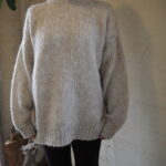 【TRICOTS JEAN MARC】クルーネックニットp/o【TWEEDMILL】ウール×フリース差し込みマフラー