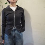 【ANTHOM】カシミヤ混 エルボーパッチニット・2wayリブTOPS【MARIED’OR】ワイドパンツ