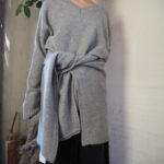 【 ETRÉ TOKYO 】Vネック2wayニットPO・レイヤードニットラップストール //