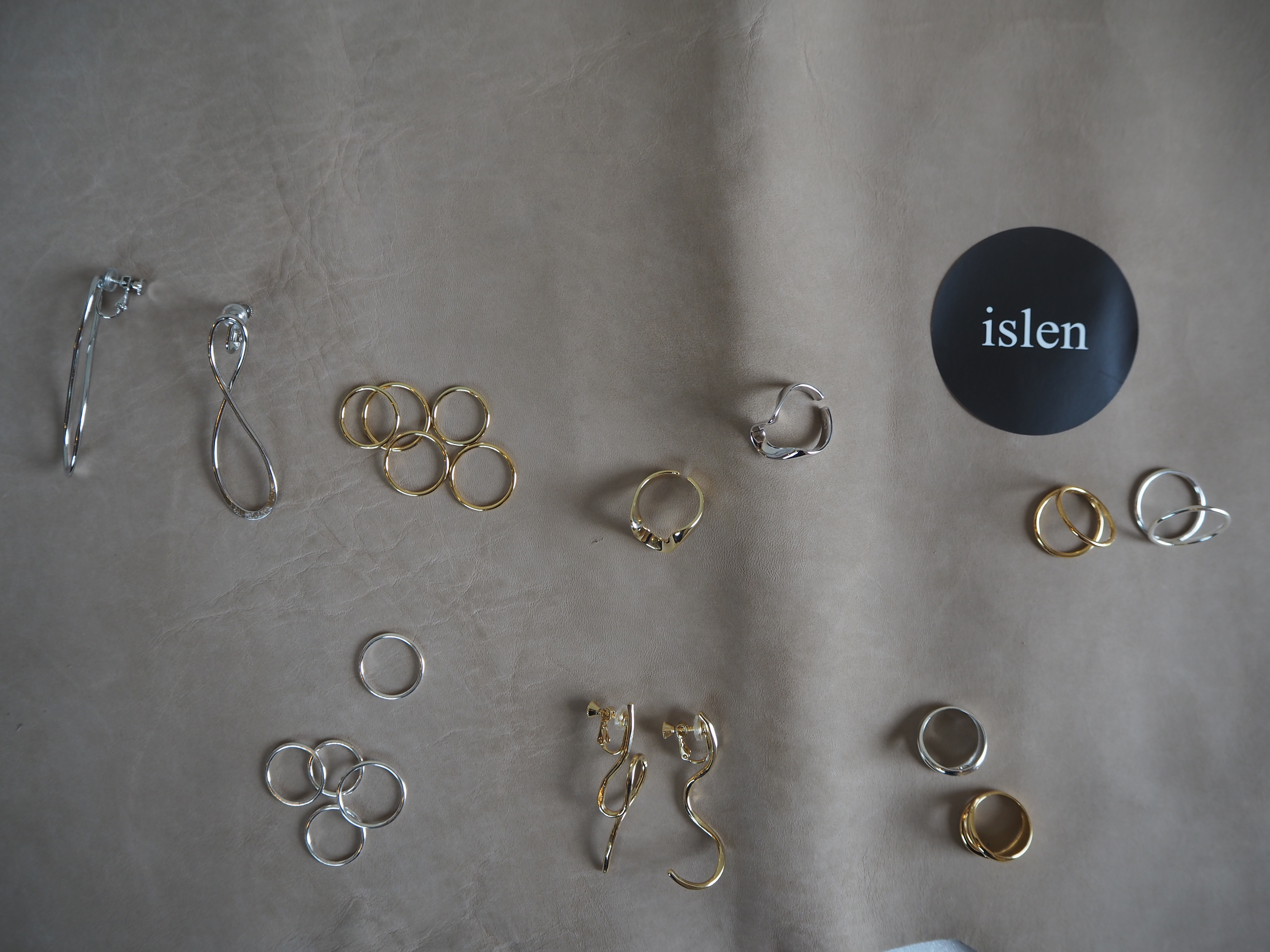 【 islen 】新ブランド”イスレン” silver・18金アイテムが揃います