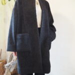 【 cafune 】ドルマンタートルニット【 Dignite Collier 】プードルミドルコート //