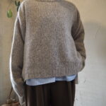 【ma couleur】ベビーアルパカknit【Dignite collier】裏起毛タックパンツ