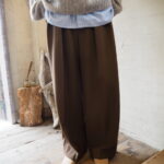 【ma couleur】ベビーアルパカknit【Dignite collier】裏起毛タックパンツ