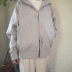 【ETRÉ TOKYO 】ダブルフェイスオーバーサイズニットパーカー ・カフボタンロンTee