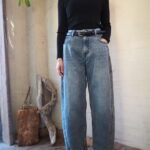 【 RUTILE original 】ボトルネックウールニット【 passione  】裏起毛デニム【 AULENTTI 】レザーベルト【 cafune 】カーブデニム //