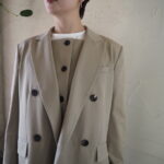 【 emmi 】ダブルブレストテーラードジャケット・ジレトップス・ワイドレッグタックパンツ //