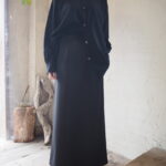 【 RIM.ARK 】シンセリックレザータイシャツ・アジャスタブルスカート //