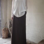 【 RIM.ARK 】シンセリックレザータイシャツ・アジャスタブルスカート //