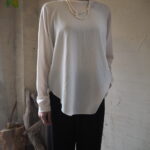 【 cafune 】シングルジャケット・ドルマンジョーゼットブラウス・ストレートイージーパンツ //