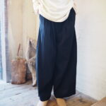 【ANTHOM 】カシミヤ混エルボースリットニットソー【Dignite collier】 2wayワイドブークレパンツ【 ARC Y HUSE 】zip shoulder bag