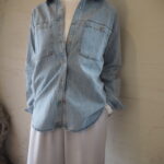 【 RUTILE original 】デニムルーズシャツ・バックシームカットソー //