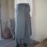 【ANGELINA】リネン混ノーカラージャケット＆フロントタックパン【VERSEAU】巻きセットパンツ