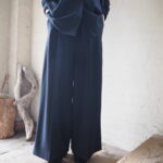 【RIM.ARK】MA-1 sleeve SH＆Textile hybrid PT・Polo design maxi OP