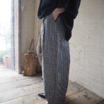 【 RIM.ARK 】スキッパーニットトップスPO【 Dignite Collier 】ギンガムチェックパンツ【 Vice Versa 】ショルダーbag //