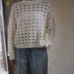 【 EMMACULATE 】コットンニット【 cafune 】ダメージデニム【  ETRÉ TOKYOブルゾン //