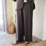 【 ETRÉ TOKYO 】オープンネックキュプラシャツ・リラクシーキュプラパンツ・オーバーサイズクールネスT //