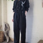 【 ETRÉ TOKYO 】エンブロイダリーオールインワン・エンブロイダリーレーススカーフ・エンブロイダリーローゲージニットpo //